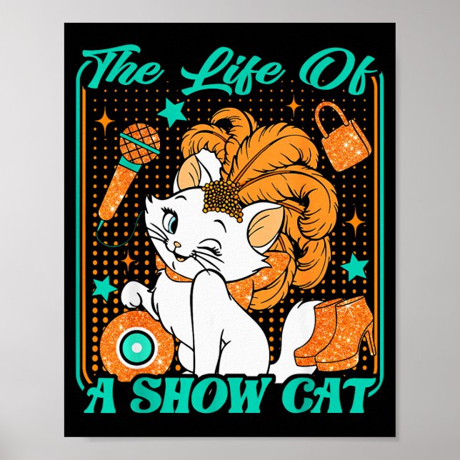 Poster Cute Cat Era Life Of Showcat Cat Lover Country Mus (Frente)