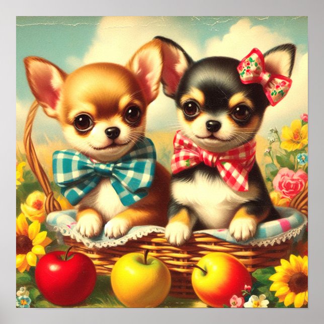 Poster Cute Chihuahua Puppies (Frente)