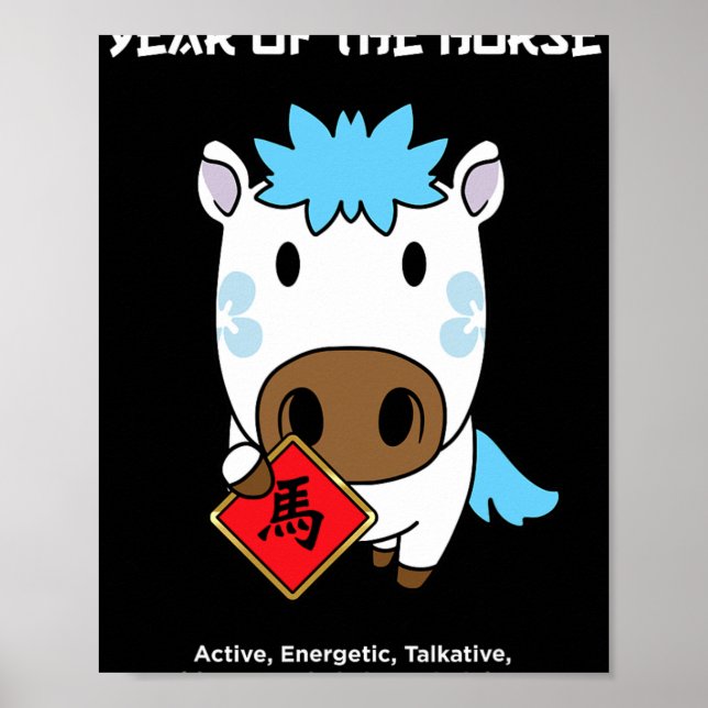Poster Cute Chinese Zodiac Lunar New Year Tees Year Of Th (Frente)