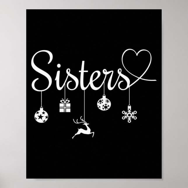 Poster Cute Christmas Sisters  (Frente)