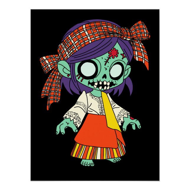 Pôster Cute Filipino Zombie (Frente)