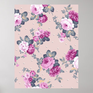 Poster cute flower design textile illustrationart, patter