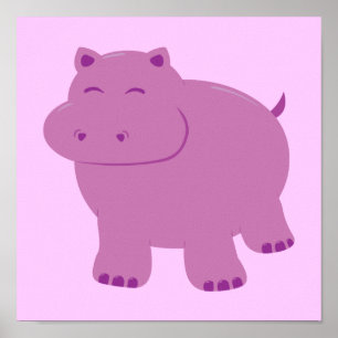 Pôster Cute Hippo