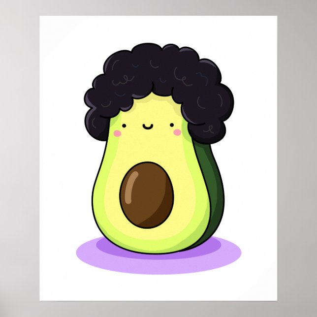 Poster Cute Kawaii Afrocado (Frente)