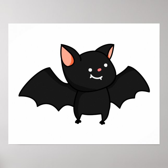 Poster Cute Kawaii Bat (Frente)