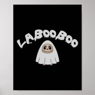 Poster Cute Laboo Boo Ghost Halloween Para Adultos E Cria