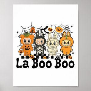 Poster Cute Laboo Boo Ghost Halloween Para Adultos E Cria