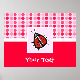 Pôster Cute Ladybug