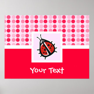 Pôster Cute Ladybug