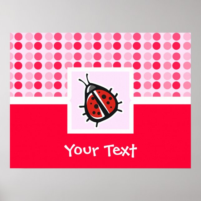 Pôster Cute Ladybug (Frente)