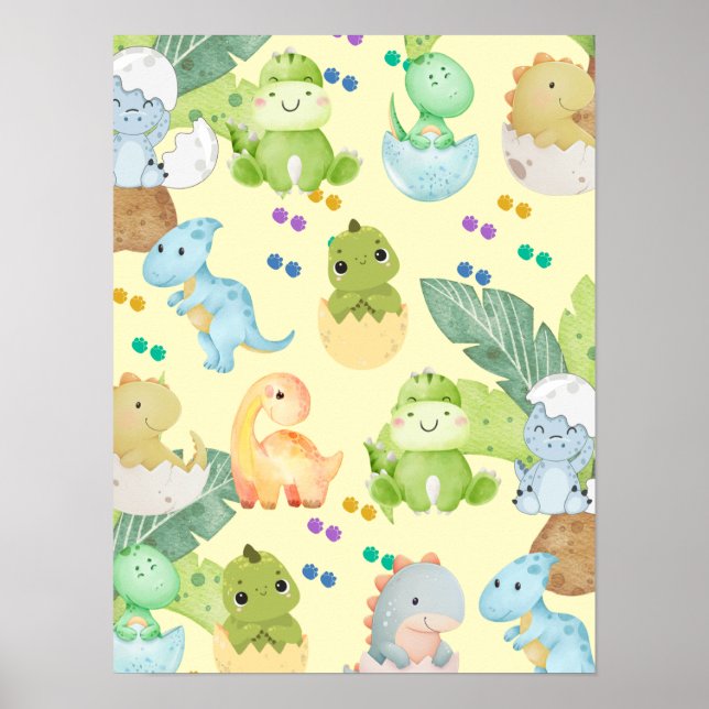 Poster Cute Little Dino (Frente)