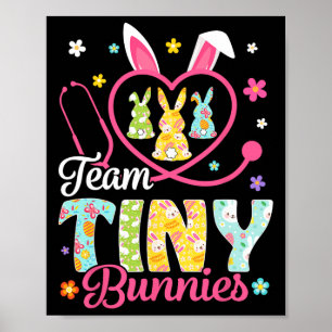 Poster Cute Nicu Picu Páscoa de Enfermeiro Dia Estetoscóp
