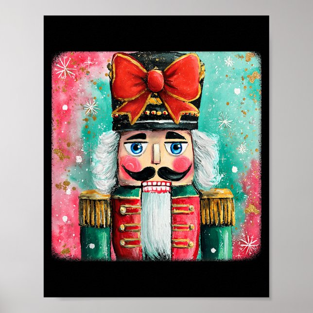Poster Cute Nutcracker Xmas Bows Christmas Pjs Girl Women (Frente)