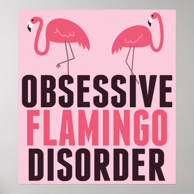Poster Cute Obsessive Flamingo Disorder (Frente)