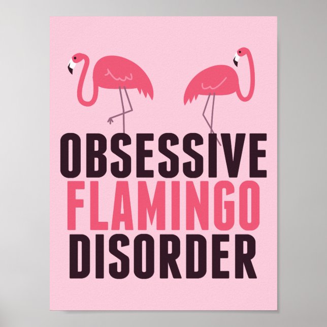 Poster Cute Obsessive Flamingo Disorder (Frente)