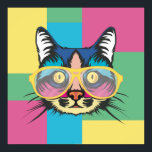 Poster Cute Pop Art Cat<br><div class="desc">Pop Art Cat</div>
