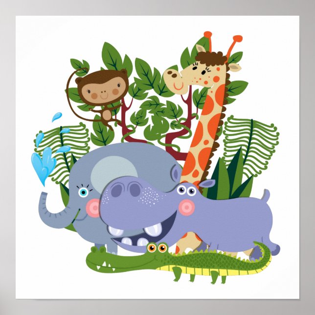 Poster Cute Safari (Frente)