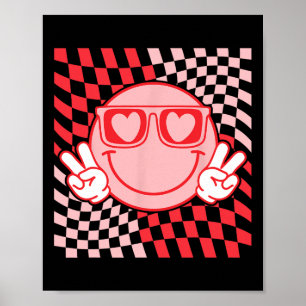 Poster Cute Vibrações de Dia dos Namorados Sorriso Dia do