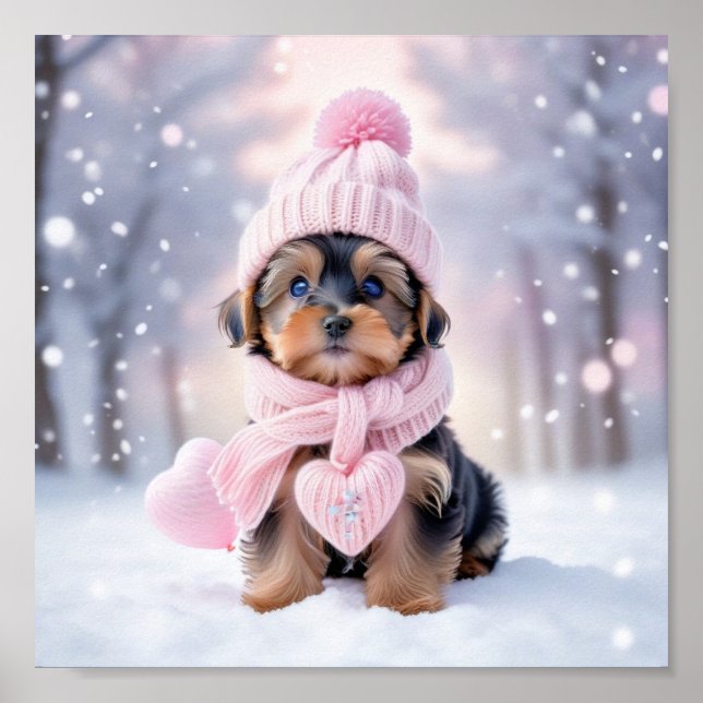 Poster Cute Yorkshire Terrier Puppy (Frente)