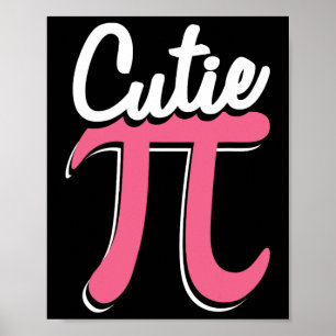 Poster Cutie Pi Happy Pi Day Engraçado Celebração Do Dia