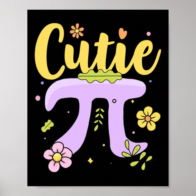 Poster Cutie Pi Qt Pi Day Math Lovers Club (Frente)