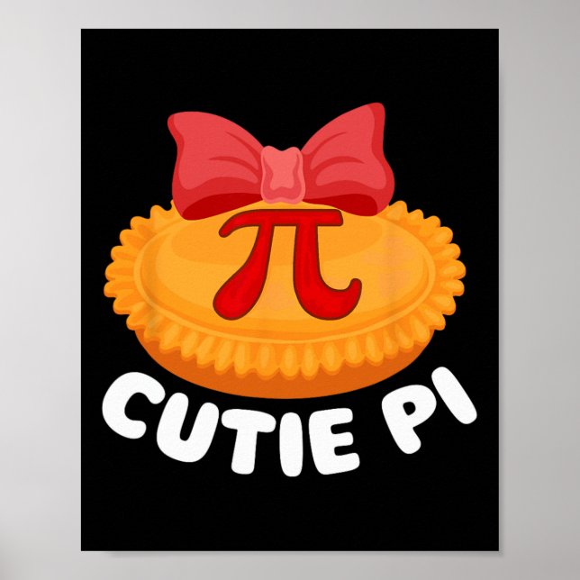 Poster Cutie Pi - Símbolo Pi Day Math Lover Science Pi (Frente)