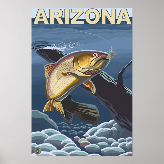 Poster Cutthroat Trout FisheriesArizona (Frente)