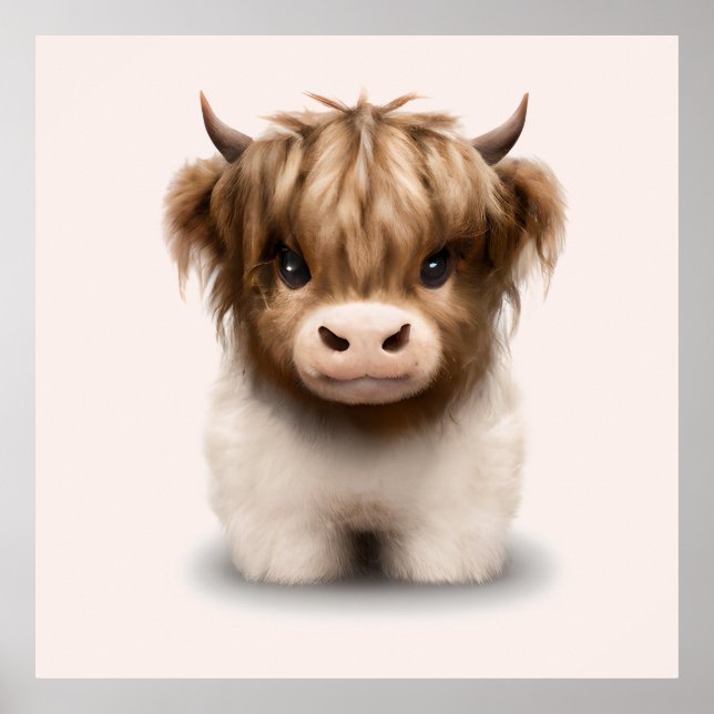 Poster Cuzal Highlands Scottish Cow (Frente)