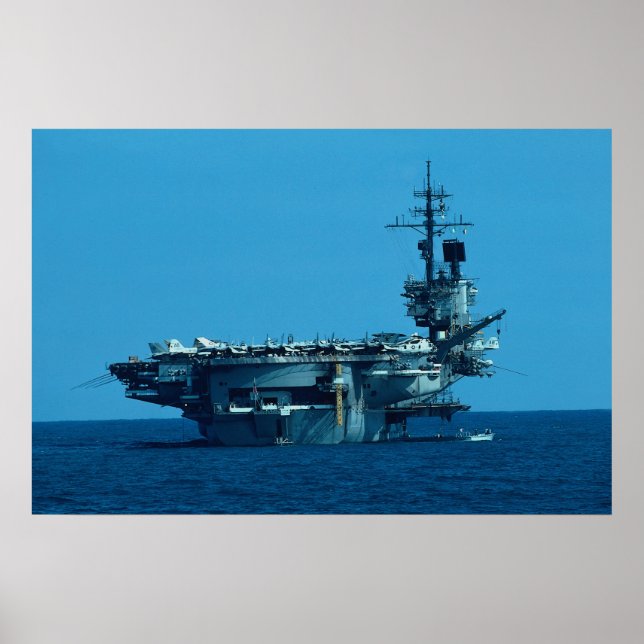Poster CV-66 Desclassificação "USS America" em 1996, ster (Frente)