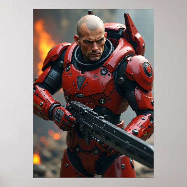 Poster Cyber Ares: Crimson War Engine (Frente)