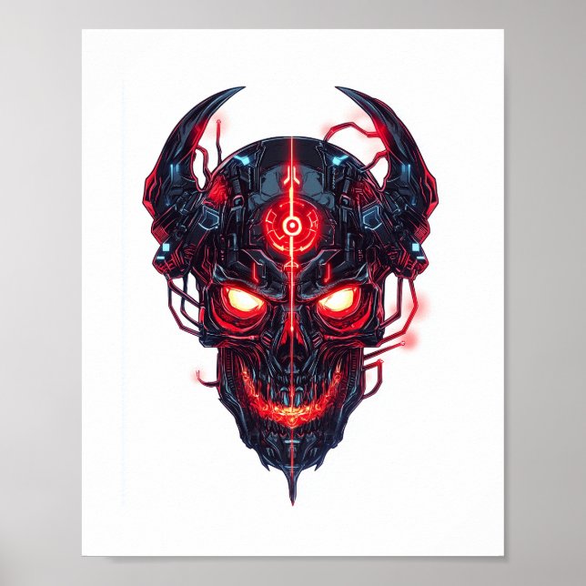 Poster Cyber Demon Skull Lord (Frente)