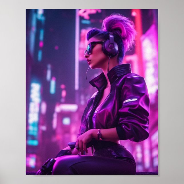 Poster Cyber Girl (Frente)