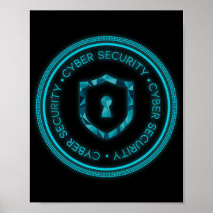 POSTER CYBER SECURITY BADGE SEAL