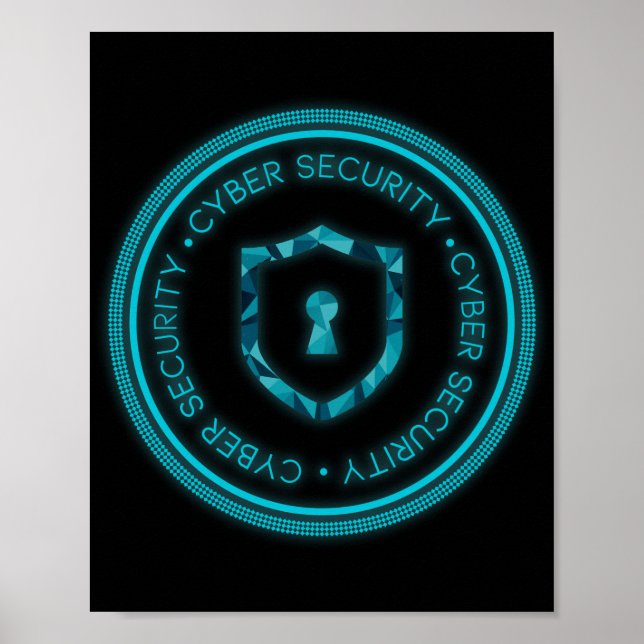 POSTER CYBER SECURITY BADGE SEAL (Frente)