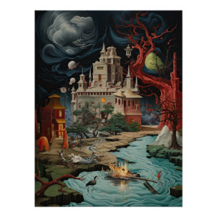 Pôster Cyber World, Aventura do Castelo Futurístico