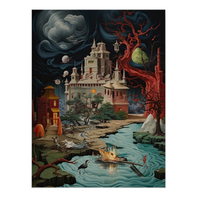 Pôster Cyber World, Aventura do Castelo Futurístico (Frente)