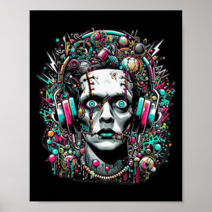 Poster Cyberpunk Bride Frankenstein