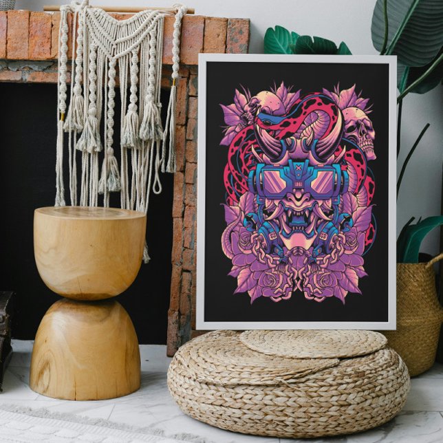 Poster Cyberpunk Oni (Criador carregado)