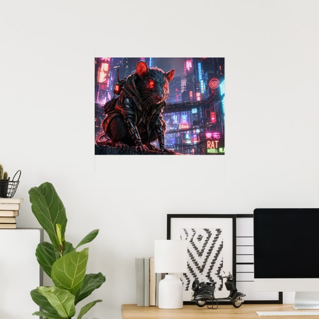 Poster CyberRat (Escritório em casa)