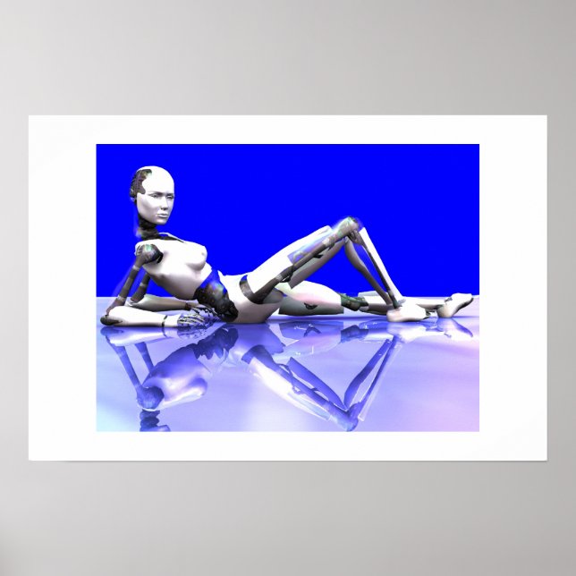 Pôster Cyborg Blue (Frente)