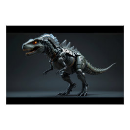 Pôster Cyborg Dinosaur Render