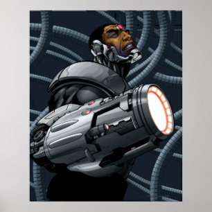 Poster Cyborg e Arma Bust