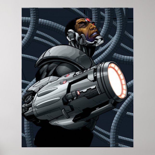 Poster Cyborg e Arma Bust (Frente)