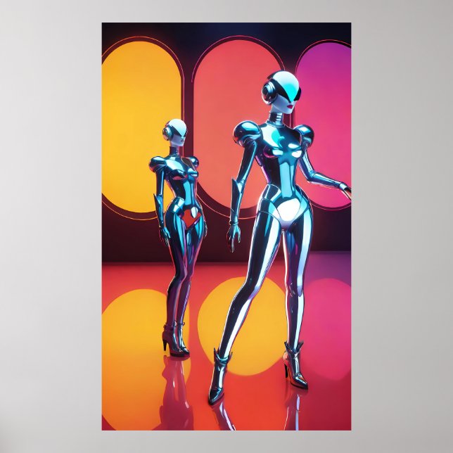 Poster Cyborg Party Girls III (Frente)