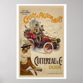 Poster Cycles and Automobiles Cottereau et Cie, Dijon