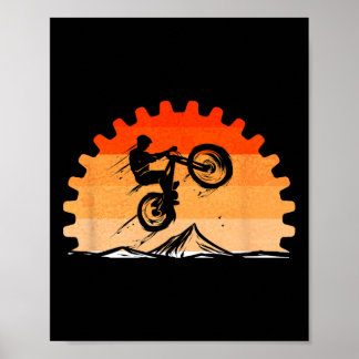 Poster Cycling Lover Cycle Vintage For Mountain Bike Tour