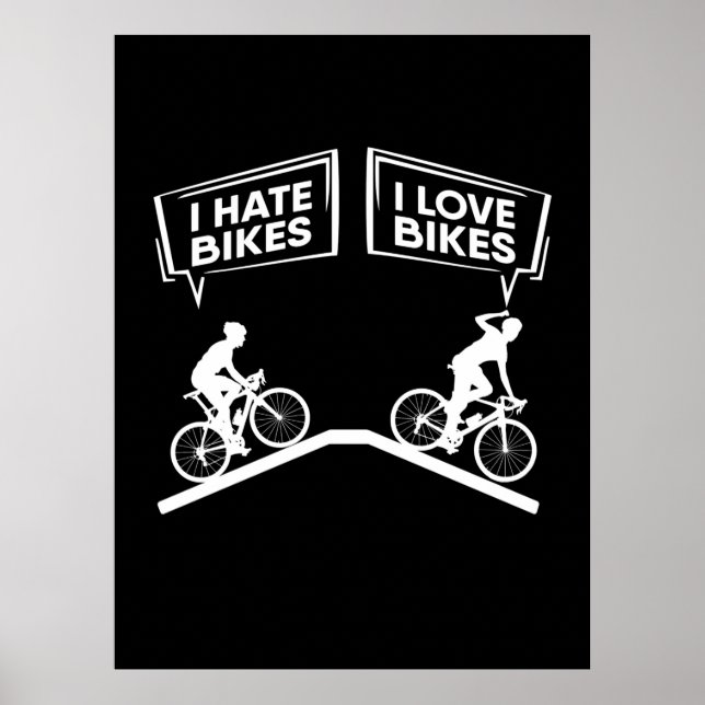 Poster Cyclist I Love Bikes (Frente)