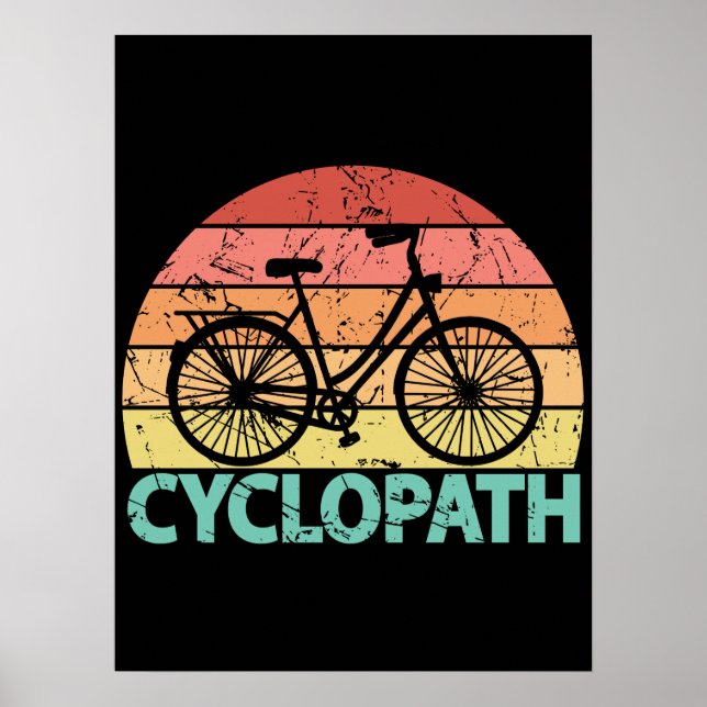 Poster Cyclopath Funny Cycling (Frente)