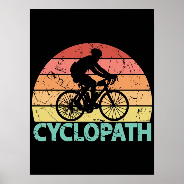 Poster Cyclopath Funny Cycling (Frente)