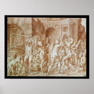 Pôster Cyclops na forja de Vulcan